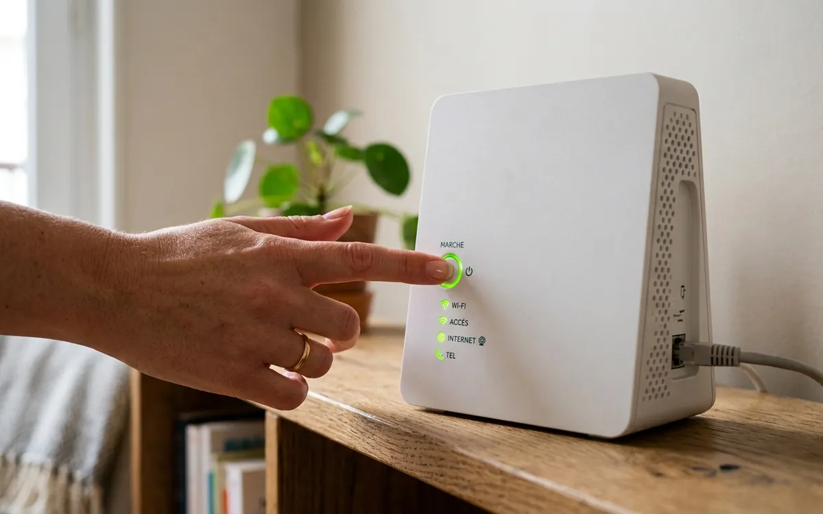 Redémarrage de la Bbox pour propager les paramètres aux équipements