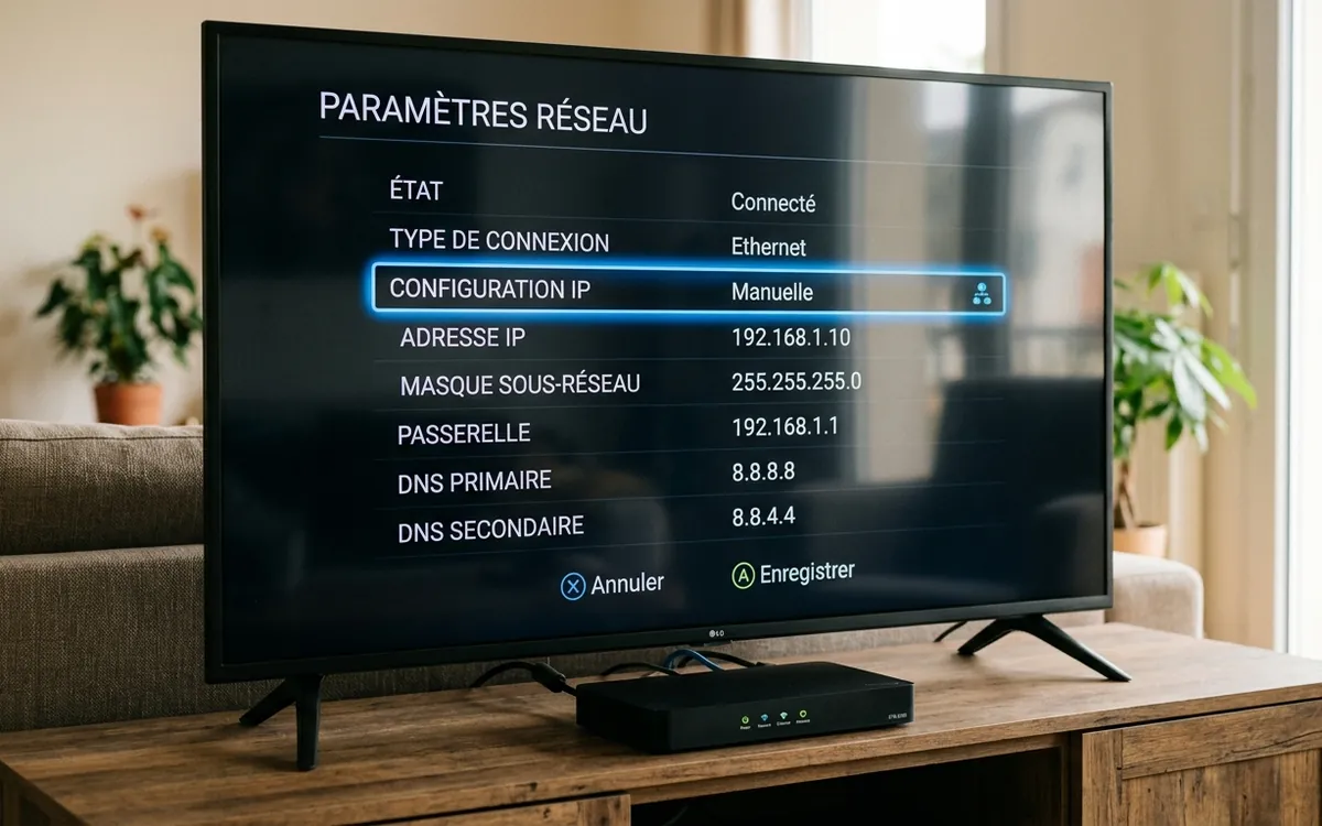 Passage de la configuration dynamique DHCP au mode statique pour fixer vos coordonnées