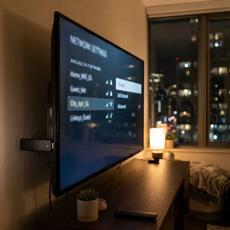 Configuration sur boîtier Android TV indépendant connecté sur un port Ethernet de la box