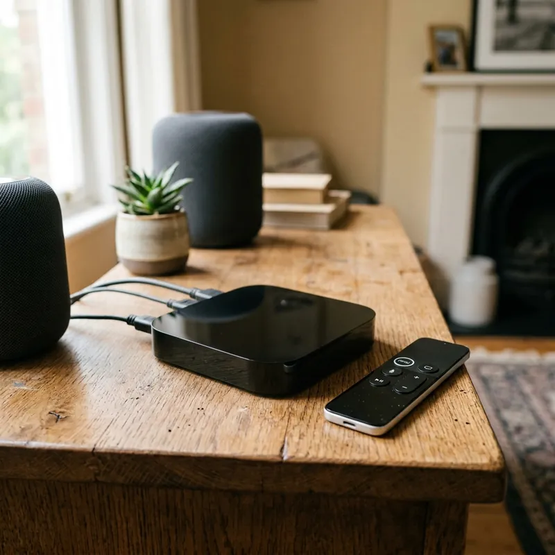 Équipement Apple TV pour streaming haute fidélité tvOS