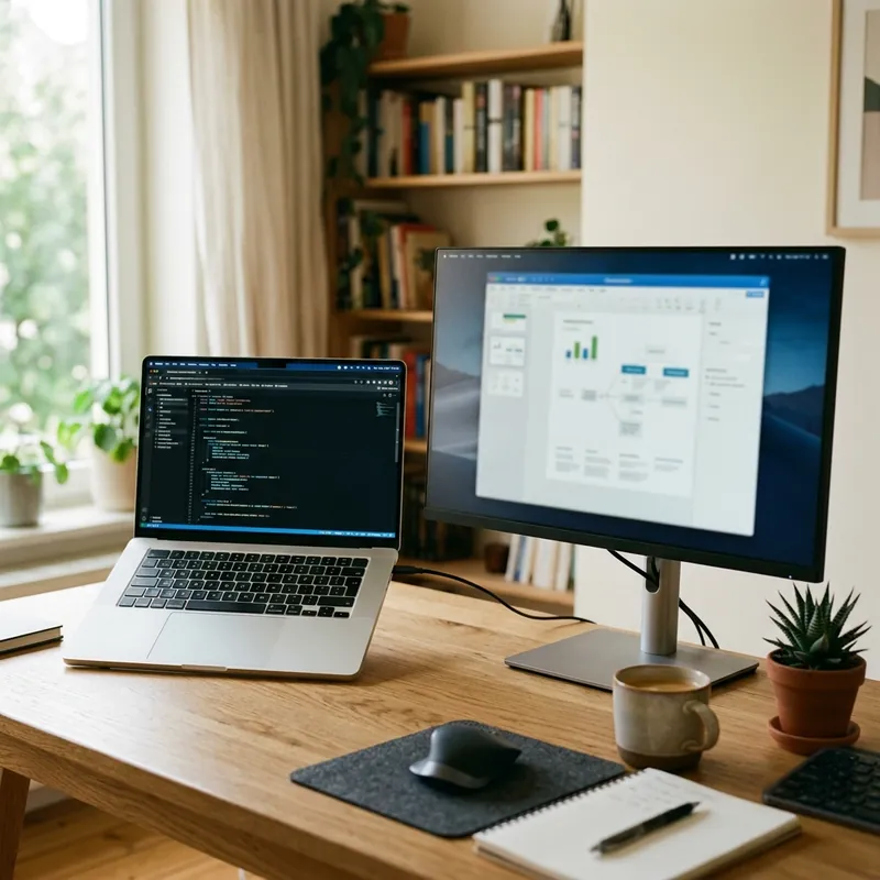 Ordinateur portable Windows et macOS affichant l'interface Web TV
